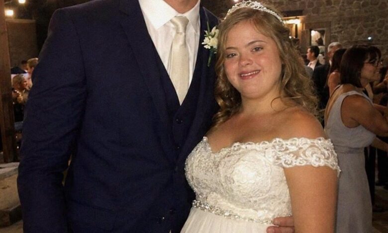 May be an image of wedding and text