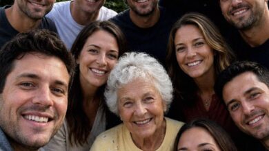 May be an image of one or more people, people smiling and text