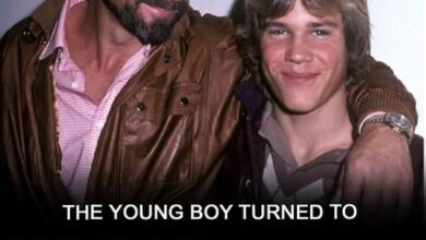 Man with beard and young boy smiling together with overlay text.